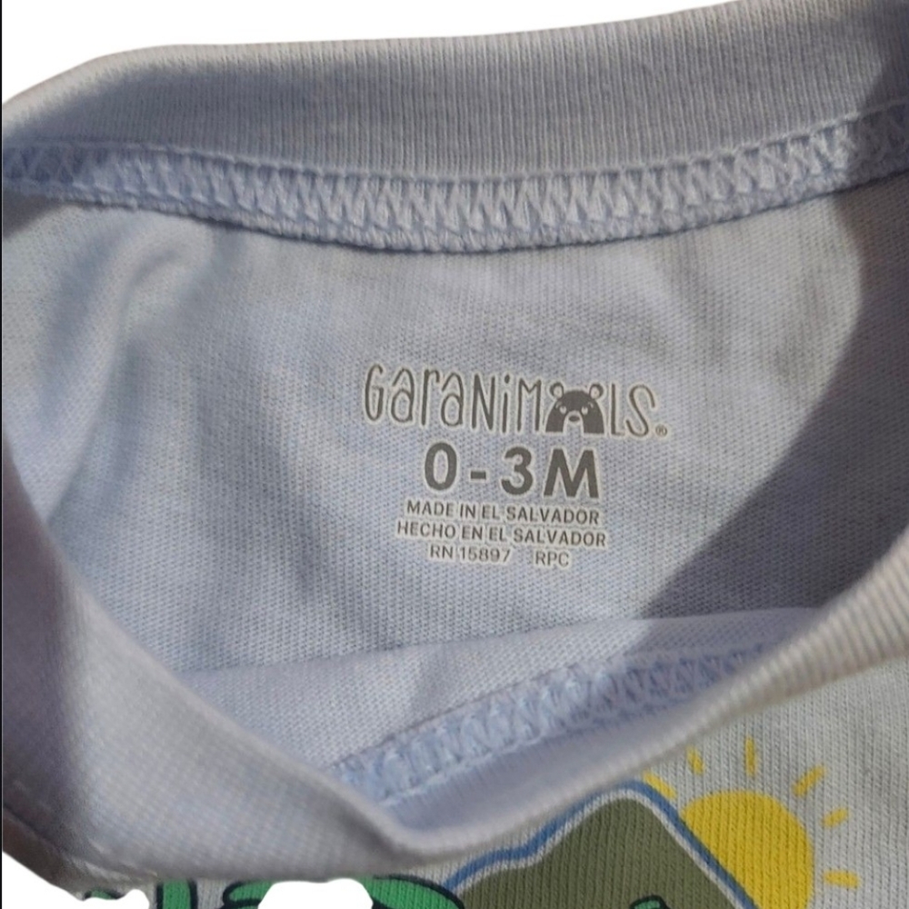 Garanimals Blue Graphic Tee With Shorts with Sun Design - Picture 4 of 5